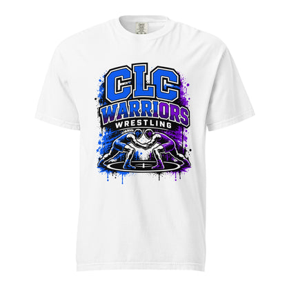 Signature | Comfort Colors T-Shirt | Clear Lake - Clayton Wrestling | Emblem Logo