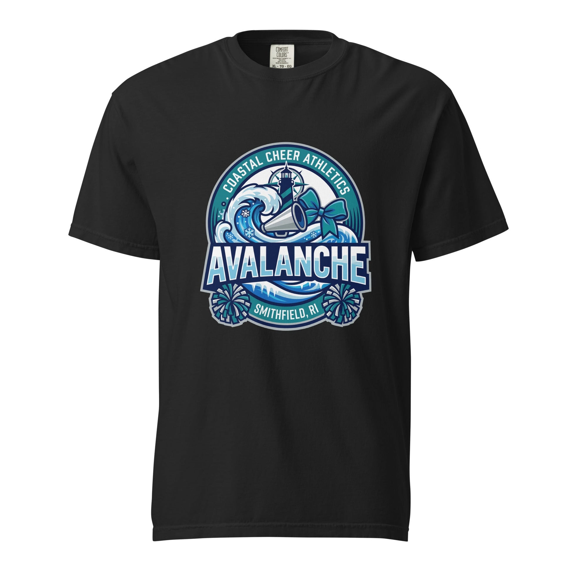 Signature | Comfort Colors T-Shirt | Coastal Cheer Athletics Avalanche