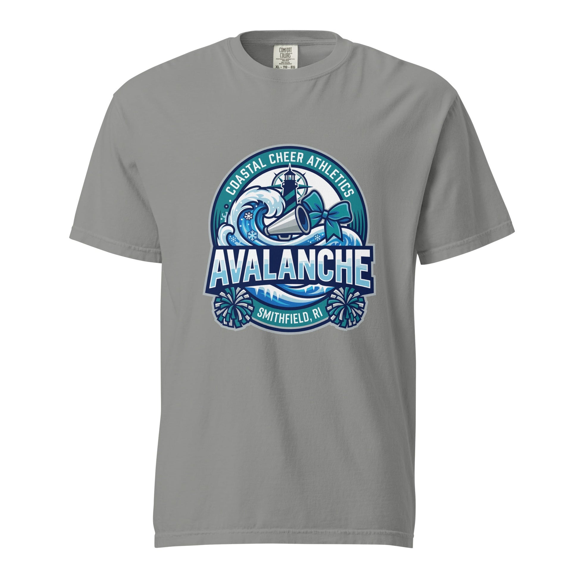 Signature | Comfort Colors T-Shirt | Coastal Cheer Athletics Avalanche