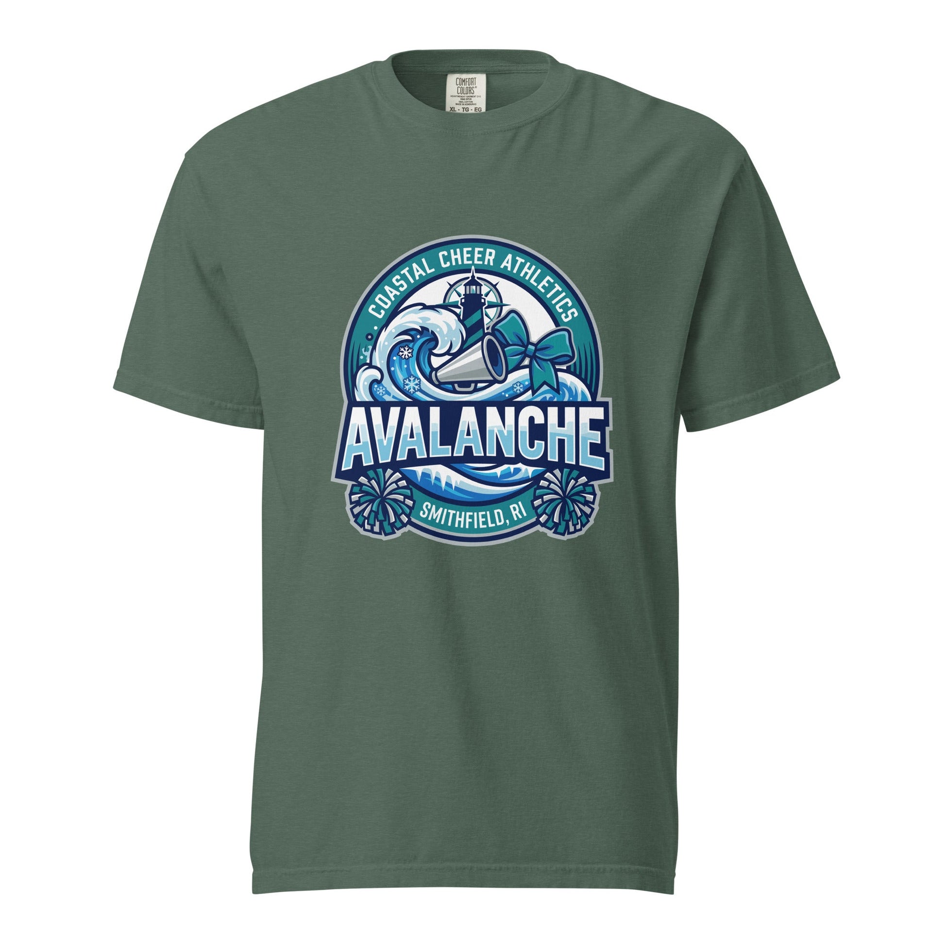 Signature | Comfort Colors T-Shirt | Coastal Cheer Athletics Avalanche