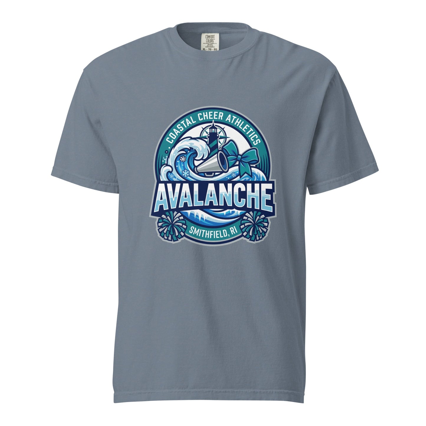 Signature | Comfort Colors T-Shirt | Coastal Cheer Athletics Avalanche