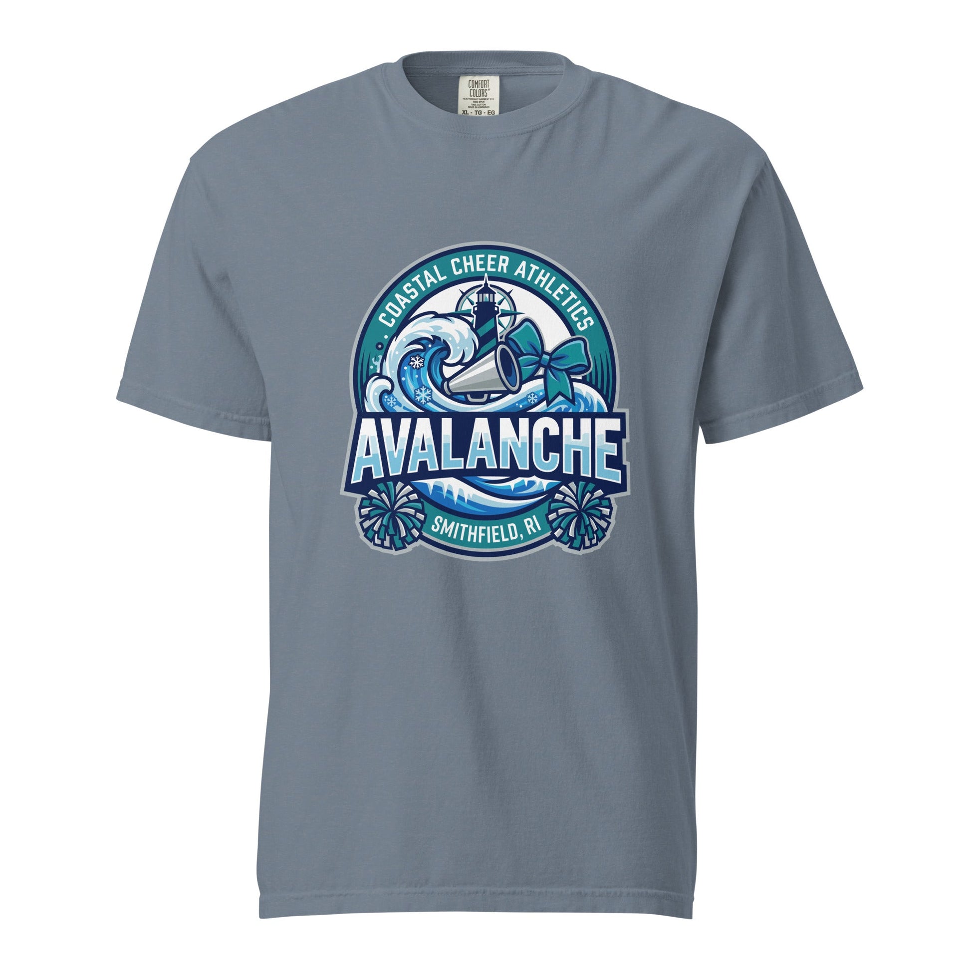 Signature | Comfort Colors T-Shirt | Coastal Cheer Athletics Avalanche