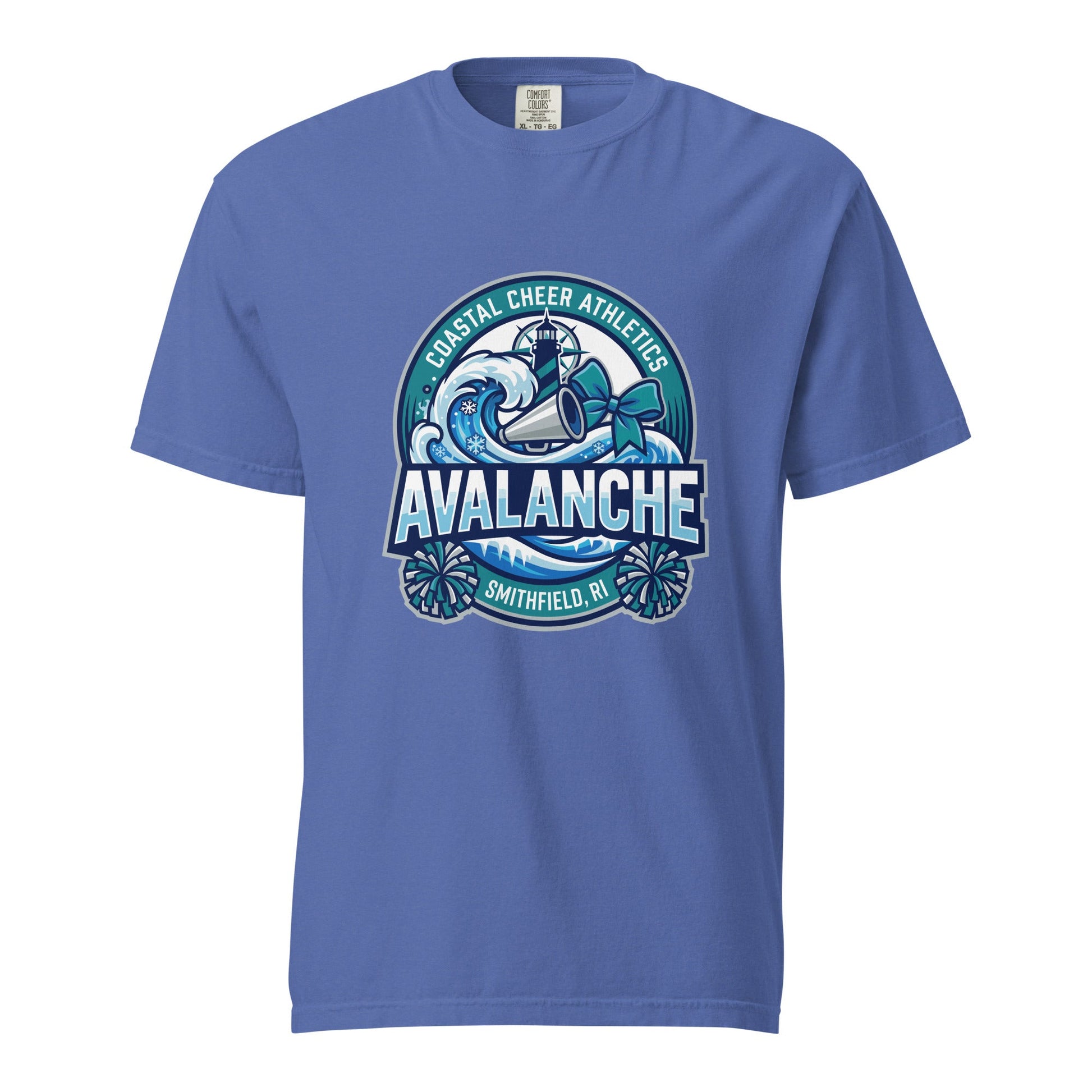 Signature | Comfort Colors T-Shirt | Coastal Cheer Athletics Avalanche