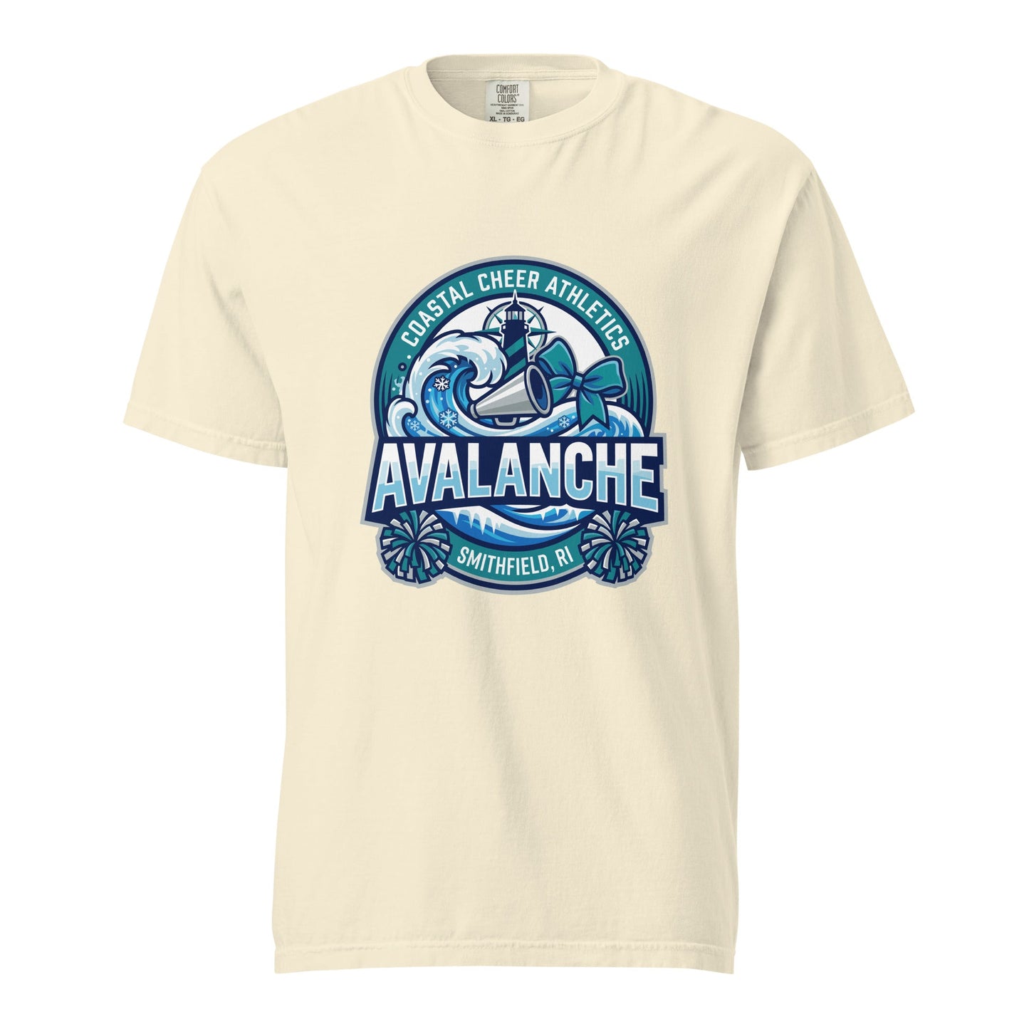 Signature | Comfort Colors T-Shirt | Coastal Cheer Athletics Avalanche
