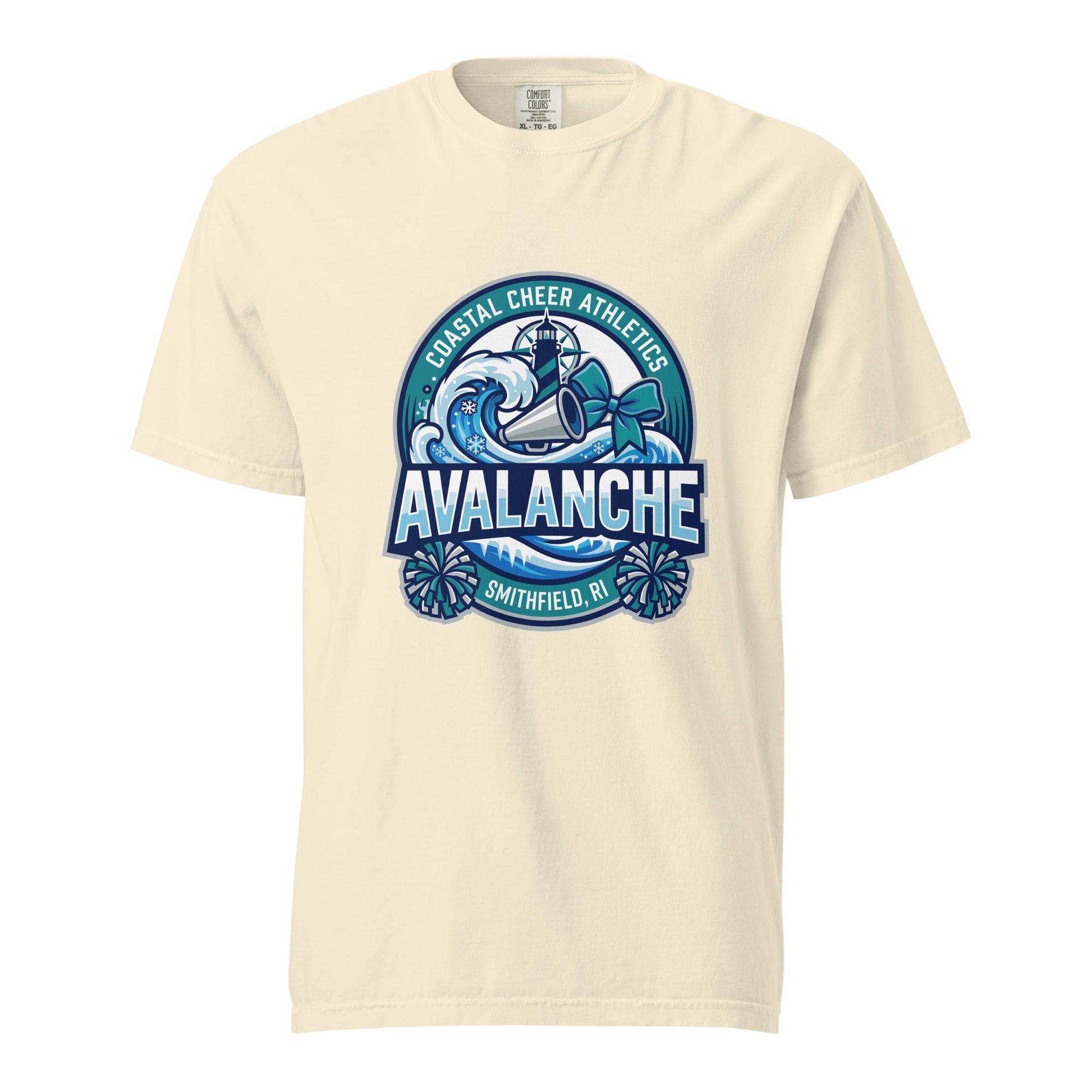 Signature | Comfort Colors T-Shirt | Coastal Cheer Athletics Avalanche