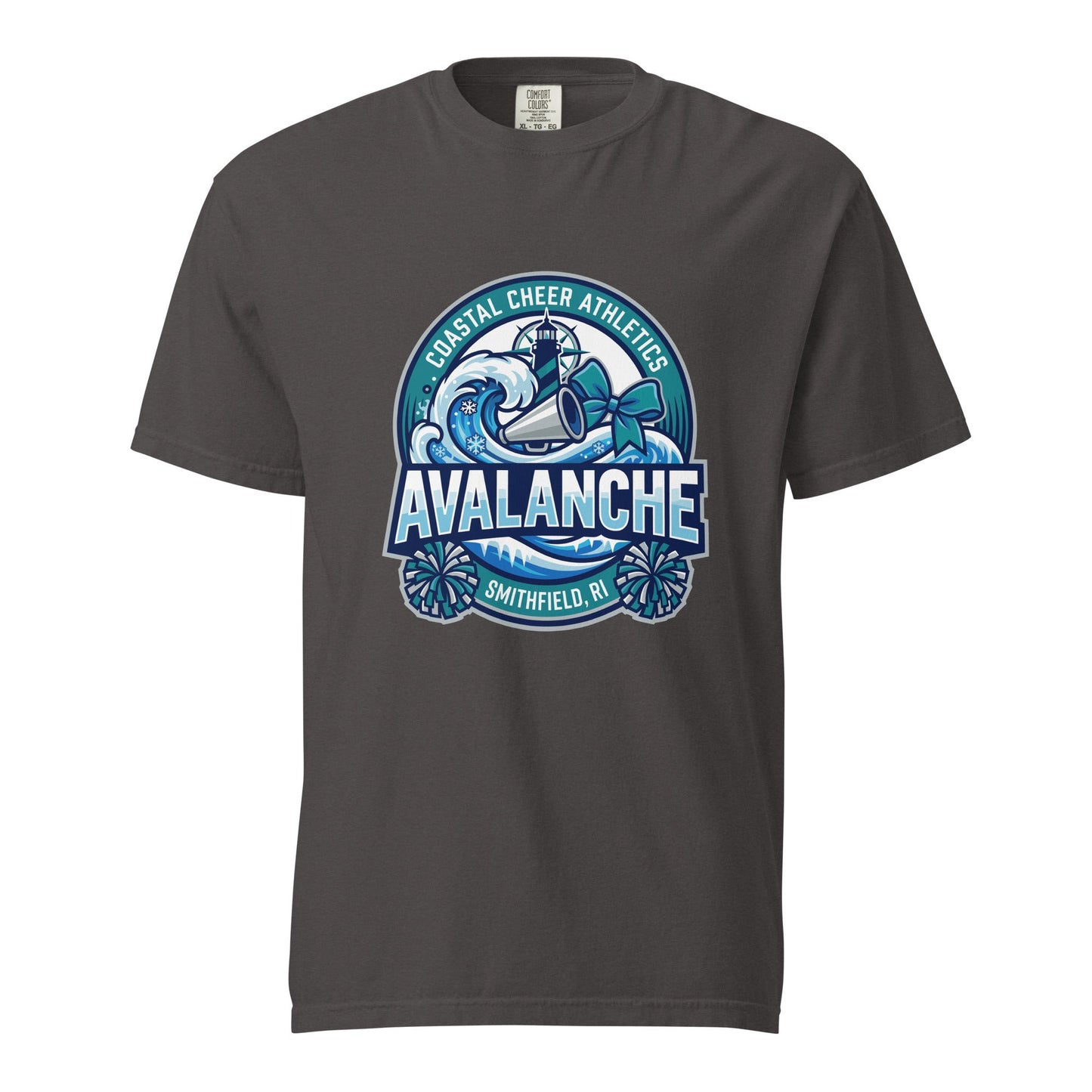 Signature | Comfort Colors T-Shirt | Coastal Cheer Athletics Avalanche