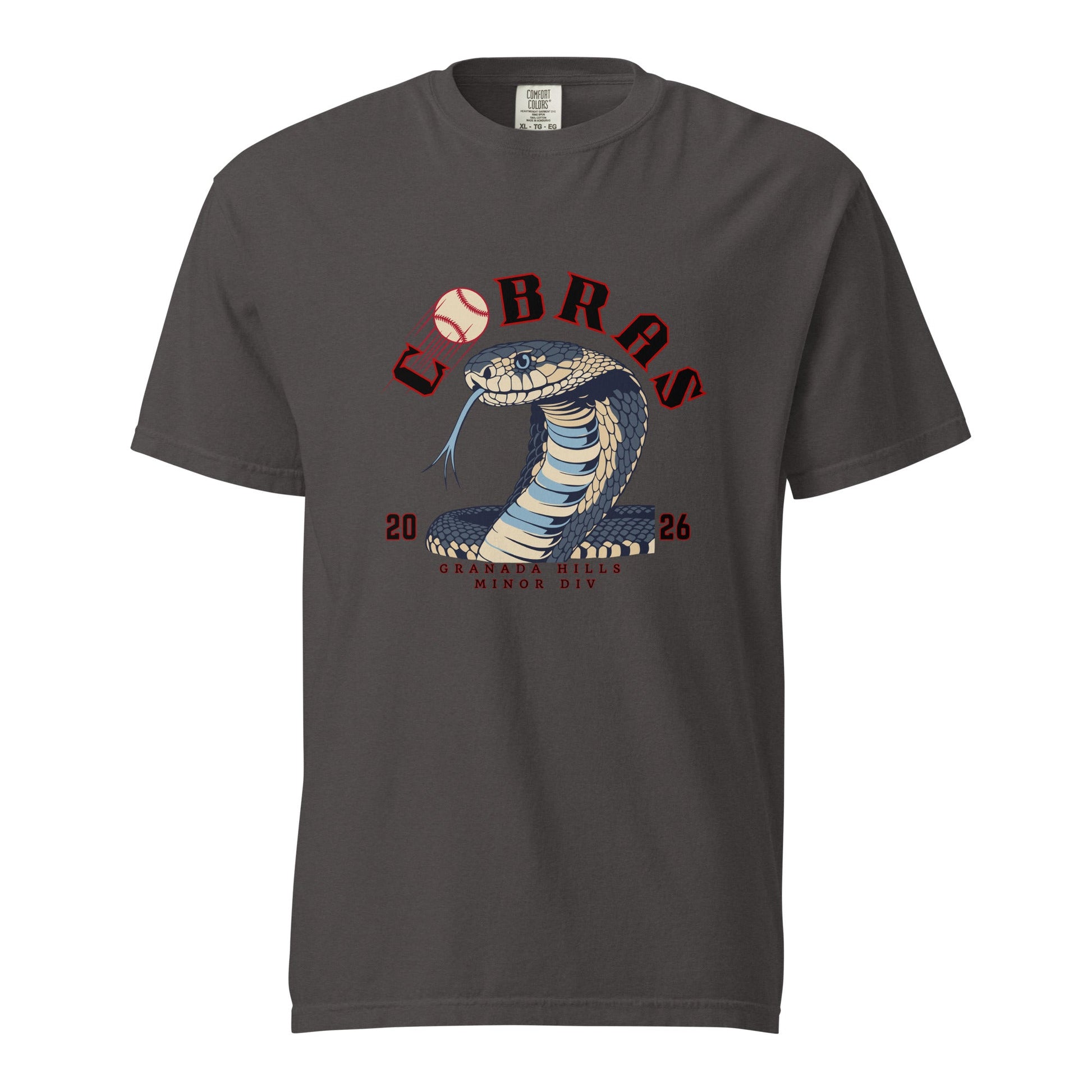 Signature | Comfort Colors T-Shirt | Cobras '26 | Minor Div Logo