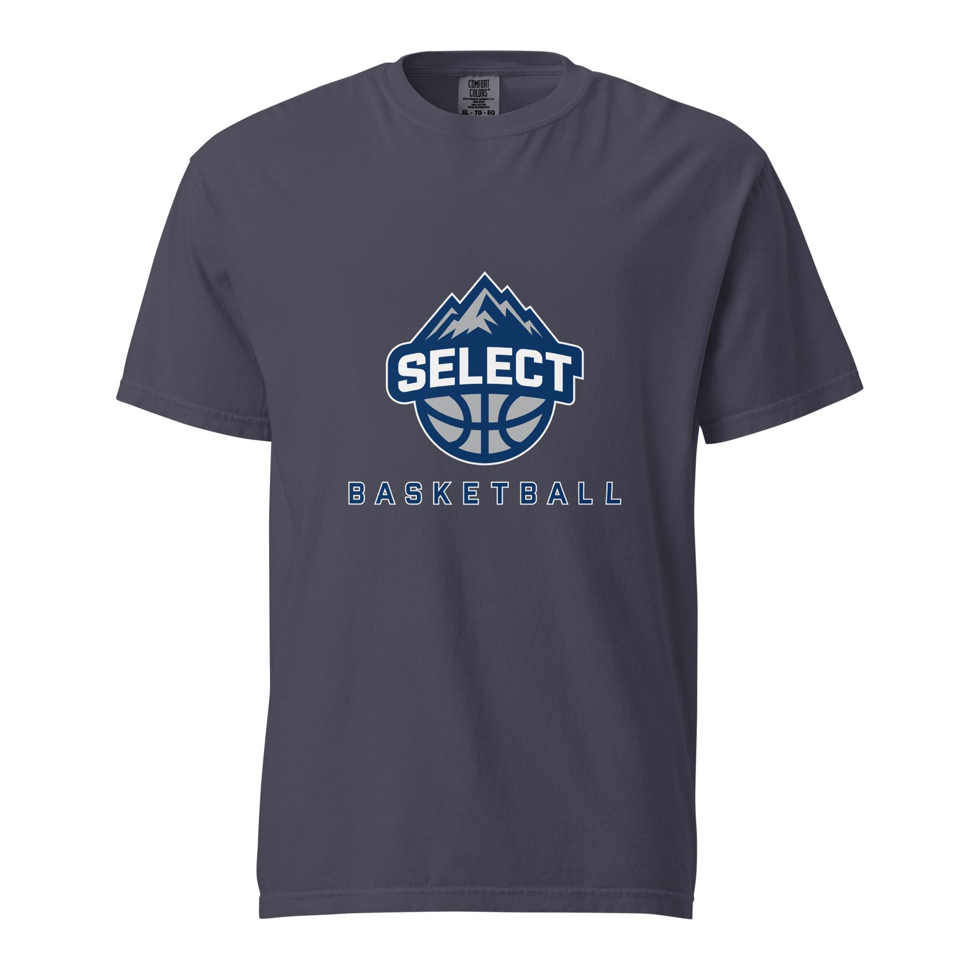 Signature | Comfort Colors T-Shirt | Colorado Select Basketball | Crest Logo