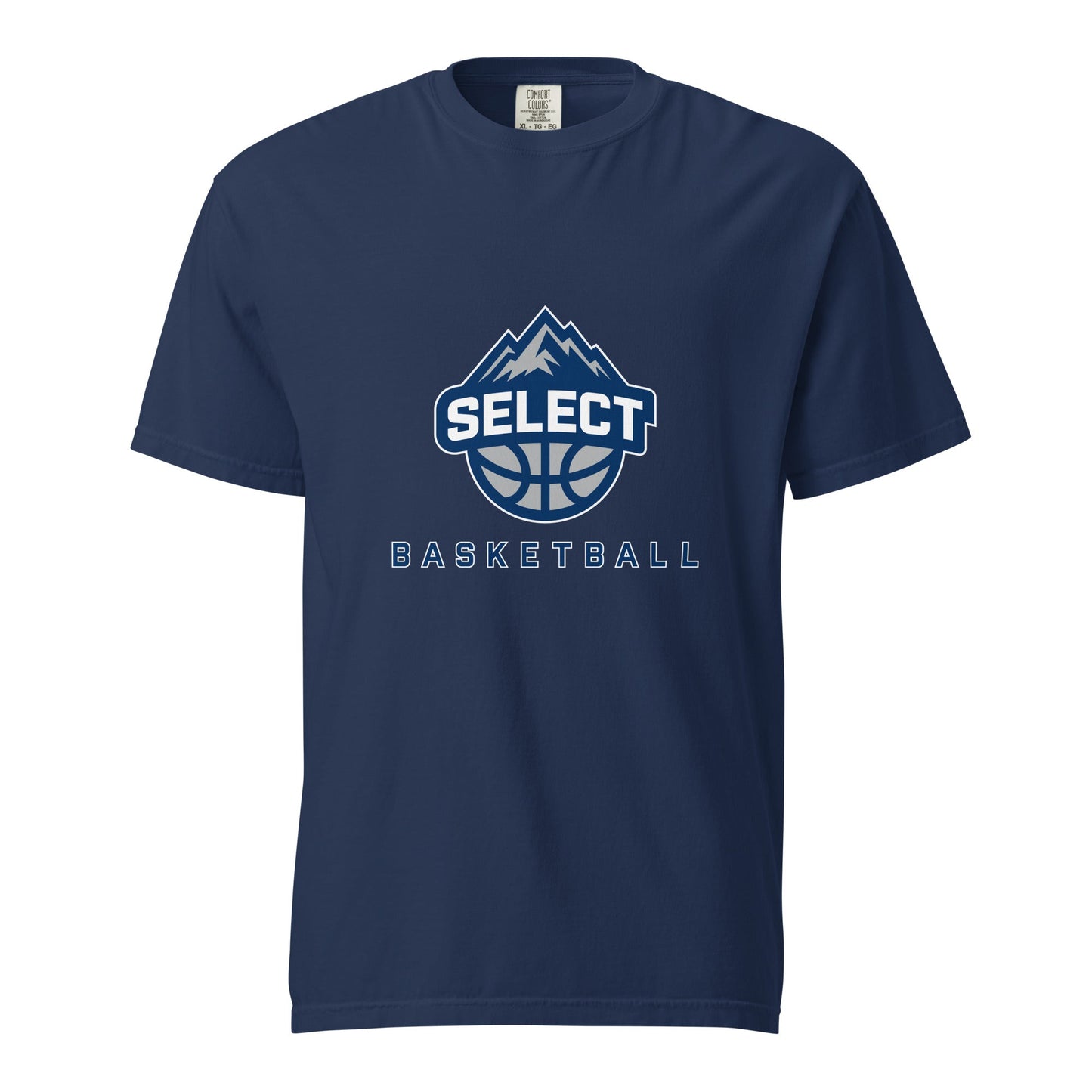 Signature | Comfort Colors T-Shirt | Colorado Select Basketball | Crest Logo