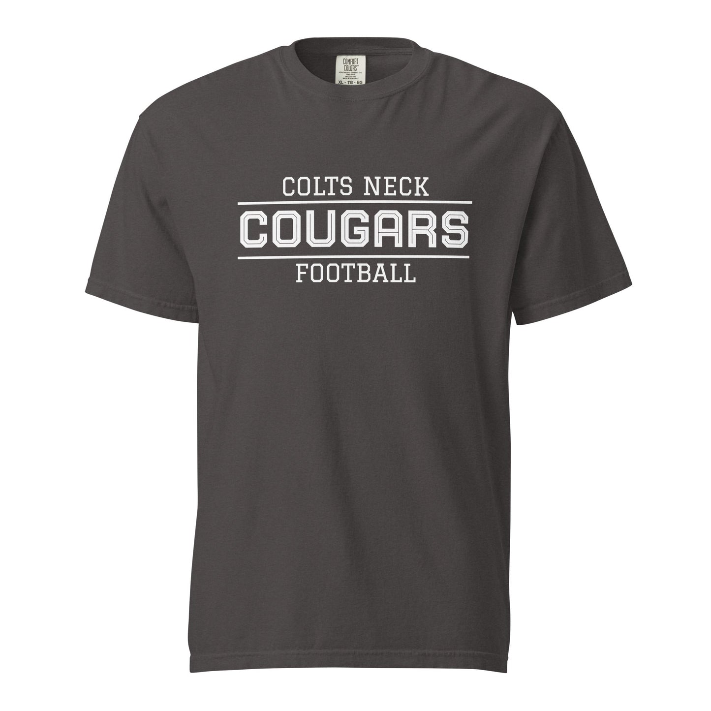 Signature | Comfort Colors T-Shirt | Colts Neck Cougars | Youth Tackle Football (AYF) | Script Logo