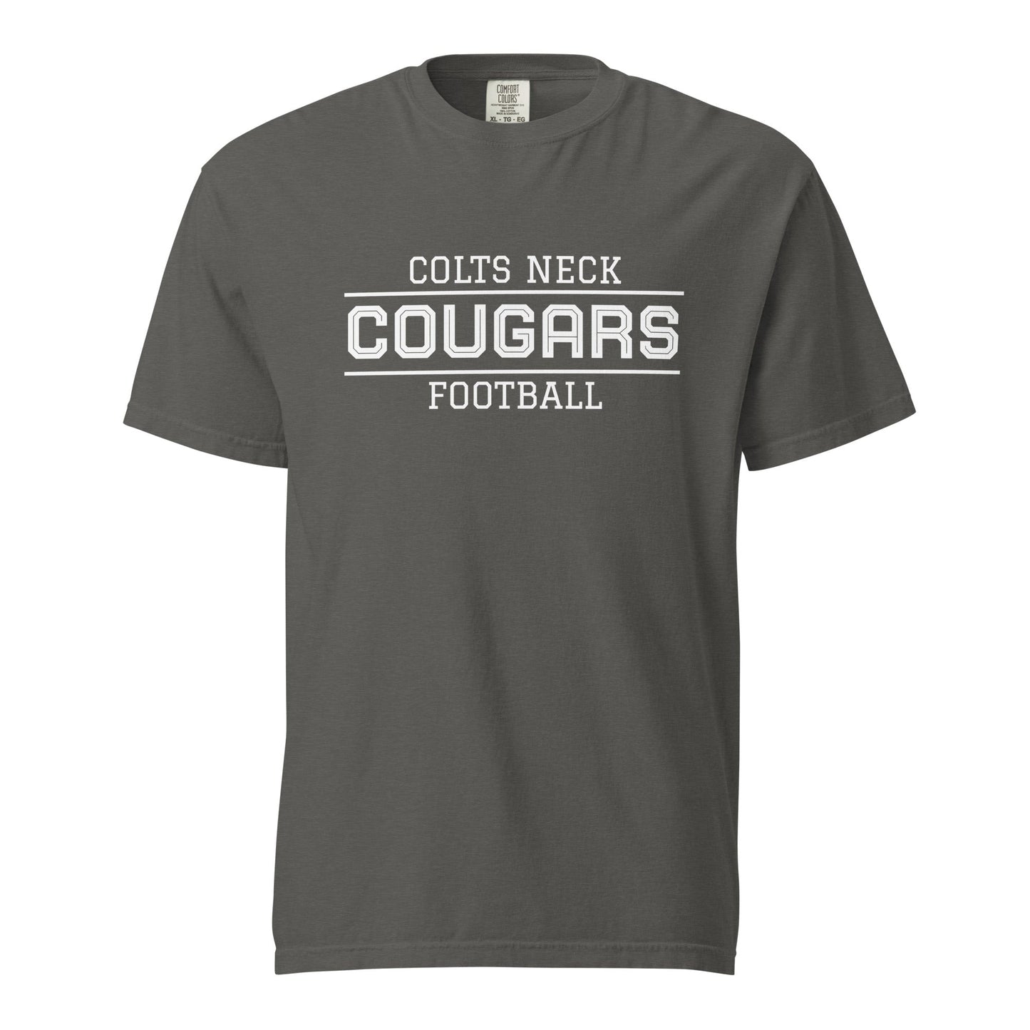 Signature | Comfort Colors T-Shirt | Colts Neck Cougars | Youth Tackle Football (AYF) | Script Logo