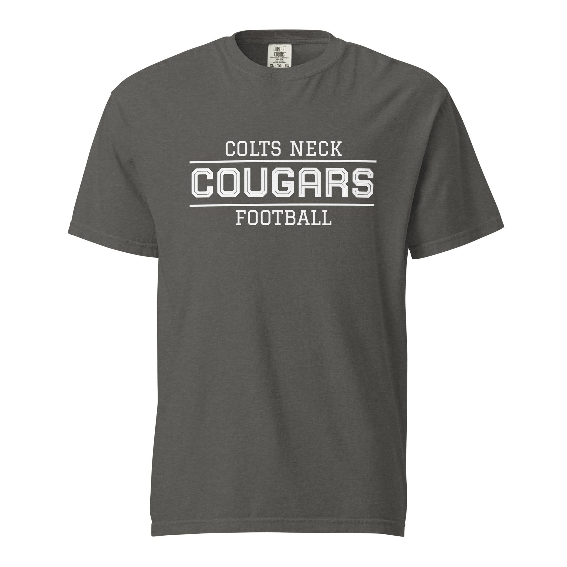 Signature | Comfort Colors T-Shirt | Colts Neck Cougars | Youth Tackle Football (AYF) | Script Logo