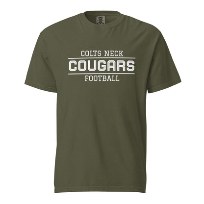 Signature | Comfort Colors T-Shirt | Colts Neck Cougars | Youth Tackle Football (AYF) | Script Logo