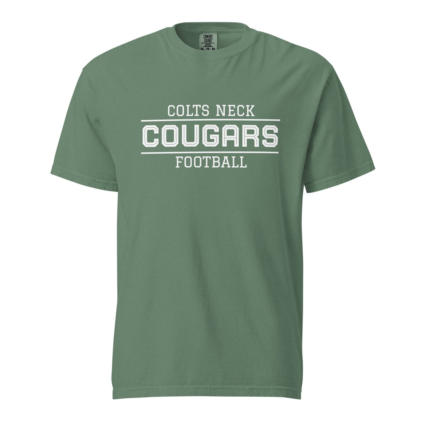 Signature | Comfort Colors T-Shirt | Colts Neck Cougars | Youth Tackle Football (AYF) | Script Logo