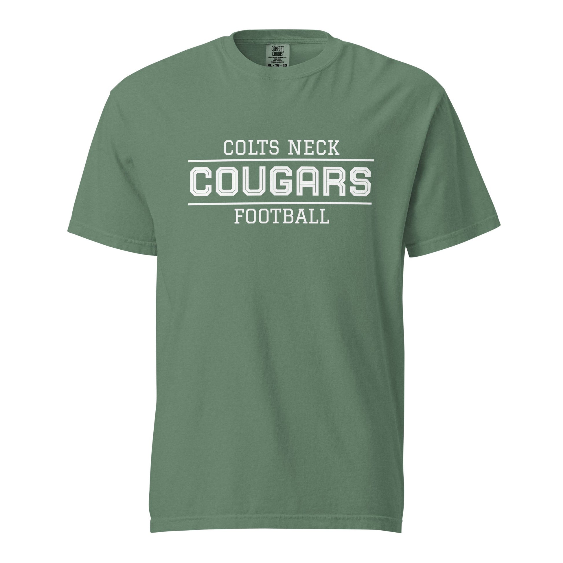 Signature | Comfort Colors T-Shirt | Colts Neck Cougars | Youth Tackle Football (AYF) | Script Logo