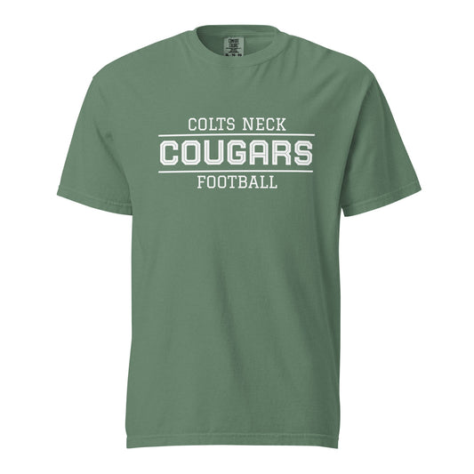 Signature | Comfort Colors T-Shirt | Colts Neck Cougars | Youth Tackle Football (AYF) | Script Logo