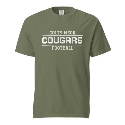 Signature | Comfort Colors T-Shirt | Colts Neck Cougars | Youth Tackle Football (AYF) | Script Logo