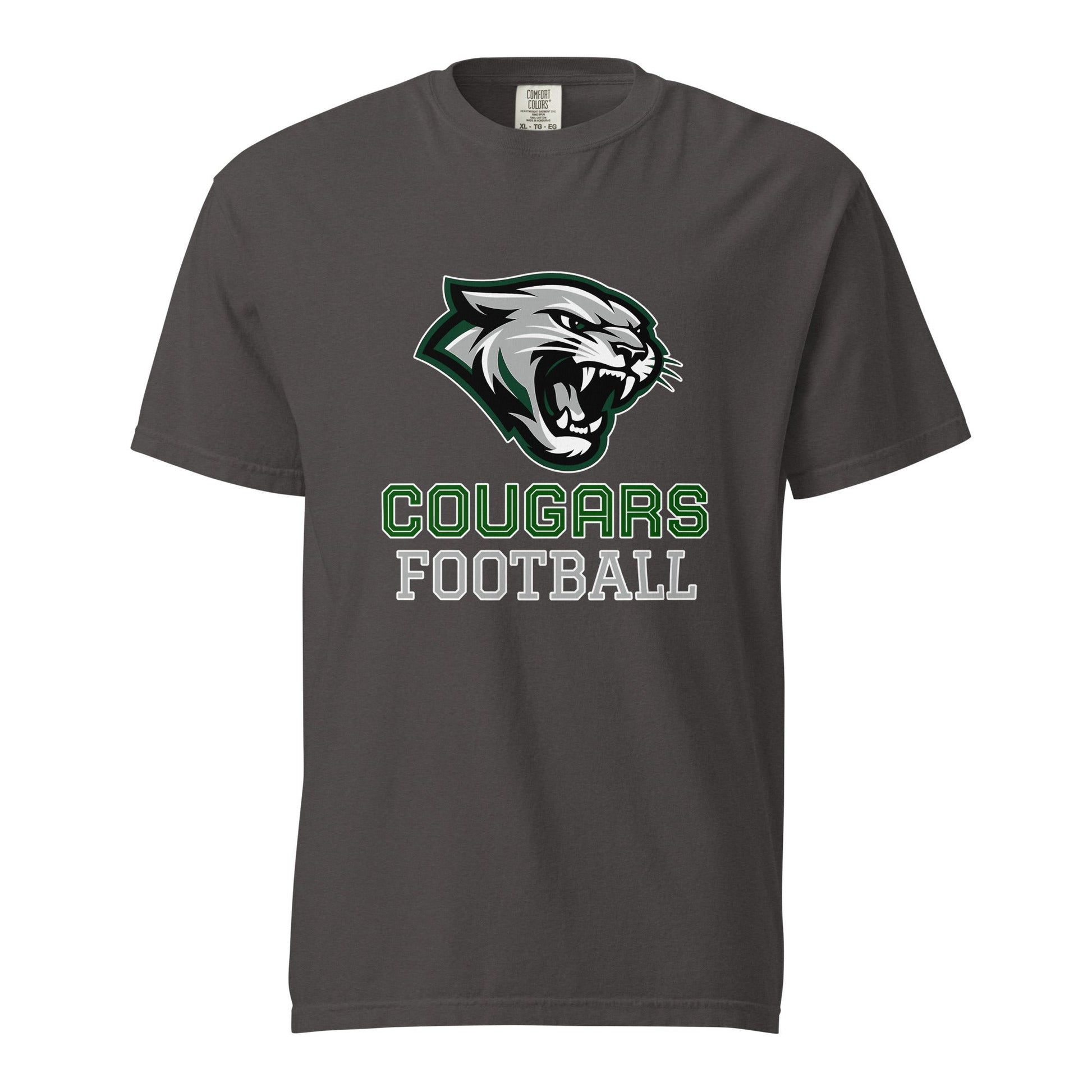 Signature | Comfort Colors T-Shirt | Colts Neck Cougars | Youth Tackle Football (AYF) | Strike Mascot Logo
