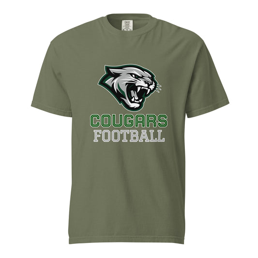 Signature | Comfort Colors T-Shirt | Colts Neck Cougars | Youth Tackle Football (AYF) | Strike Mascot Logo