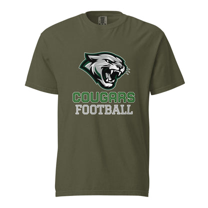 Signature | Comfort Colors T-Shirt | Colts Neck Cougars | Youth Tackle Football (AYF) | Strike Mascot Logo