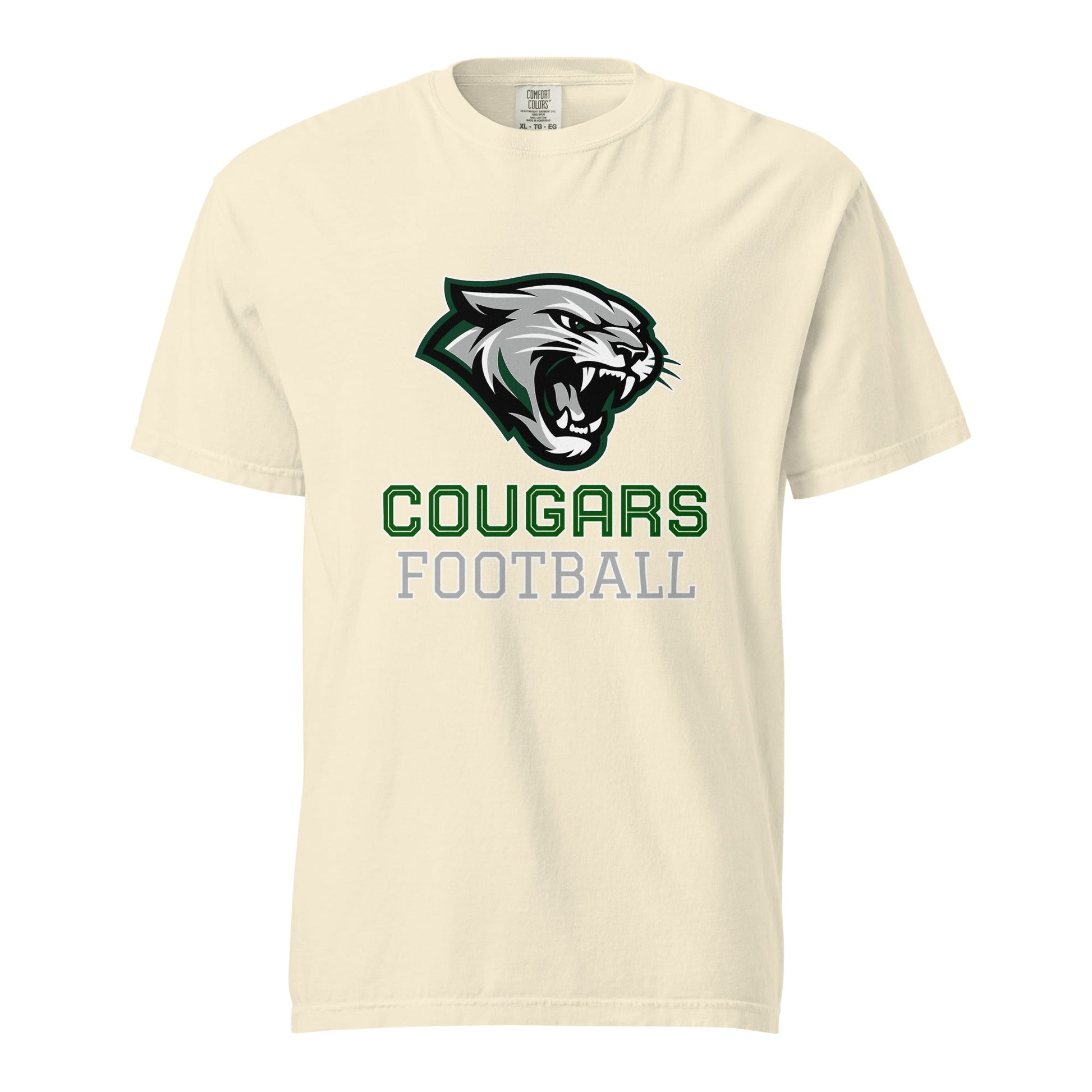 Signature | Comfort Colors T-Shirt | Colts Neck Cougars | Youth Tackle Football (AYF) | Strike Mascot Logo