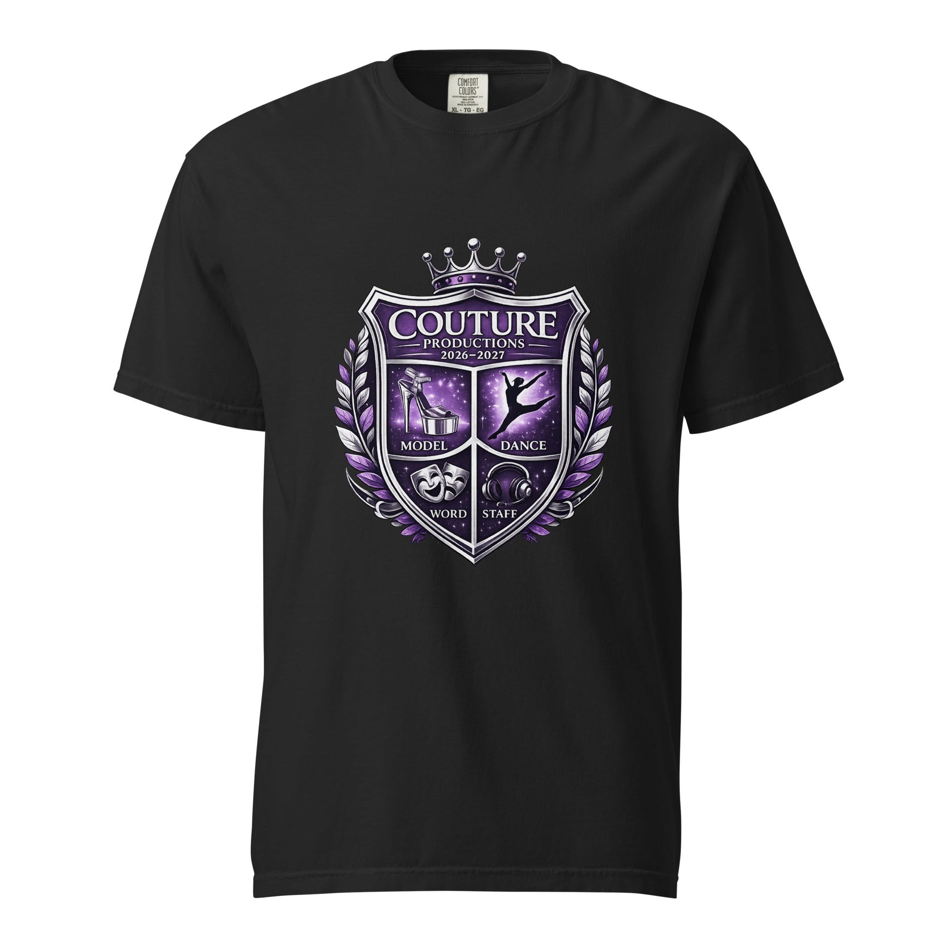 Signature | Comfort Colors T-Shirt | Couture Productions | Couture Shield Logo