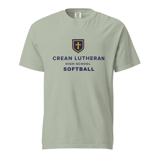 Signature | Comfort Colors T-Shirt | Crean Lutheran Softball | CLHS SB Logo