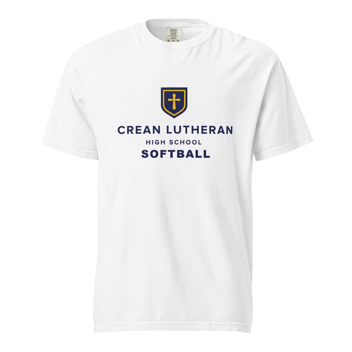Signature | Comfort Colors T-Shirt | Crean Lutheran Softball | CLHS SB Logo