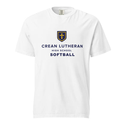 Signature | Comfort Colors T-Shirt | Crean Lutheran Softball | CLHS SB Logo