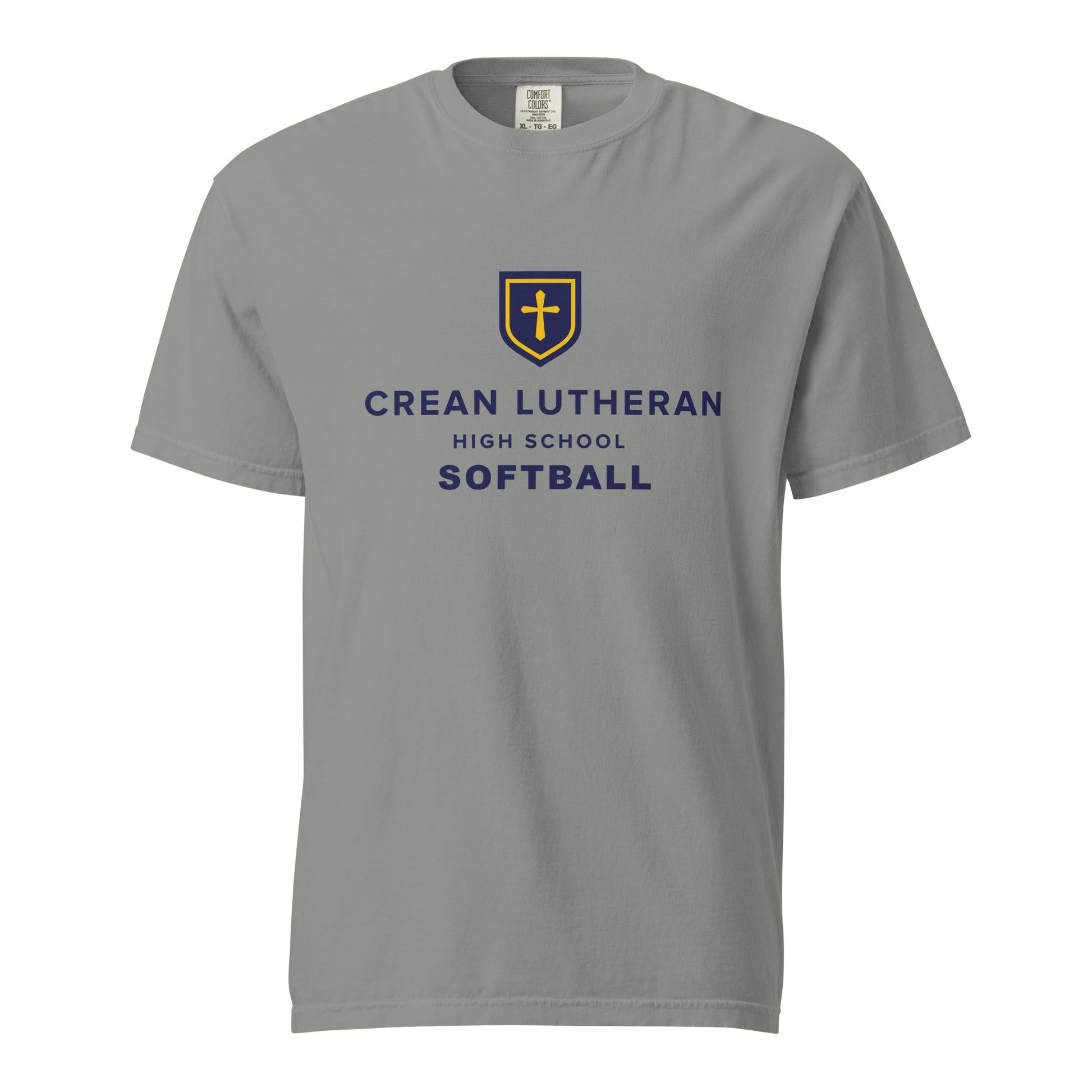 Signature | Comfort Colors T-Shirt | Crean Lutheran Softball | CLHS SB Logo
