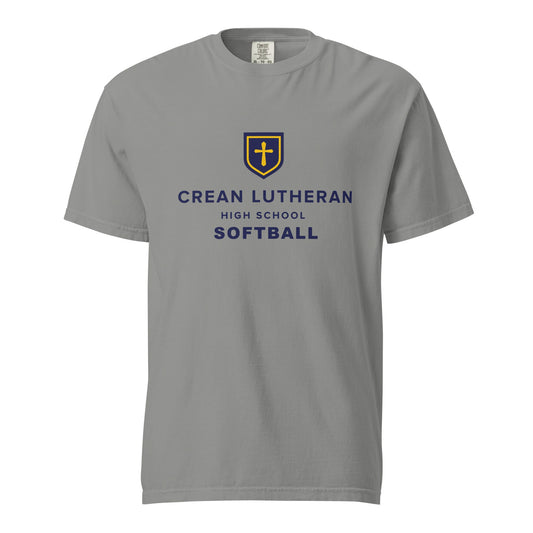 Signature | Comfort Colors T-Shirt | Crean Lutheran Softball | CLHS SB Logo