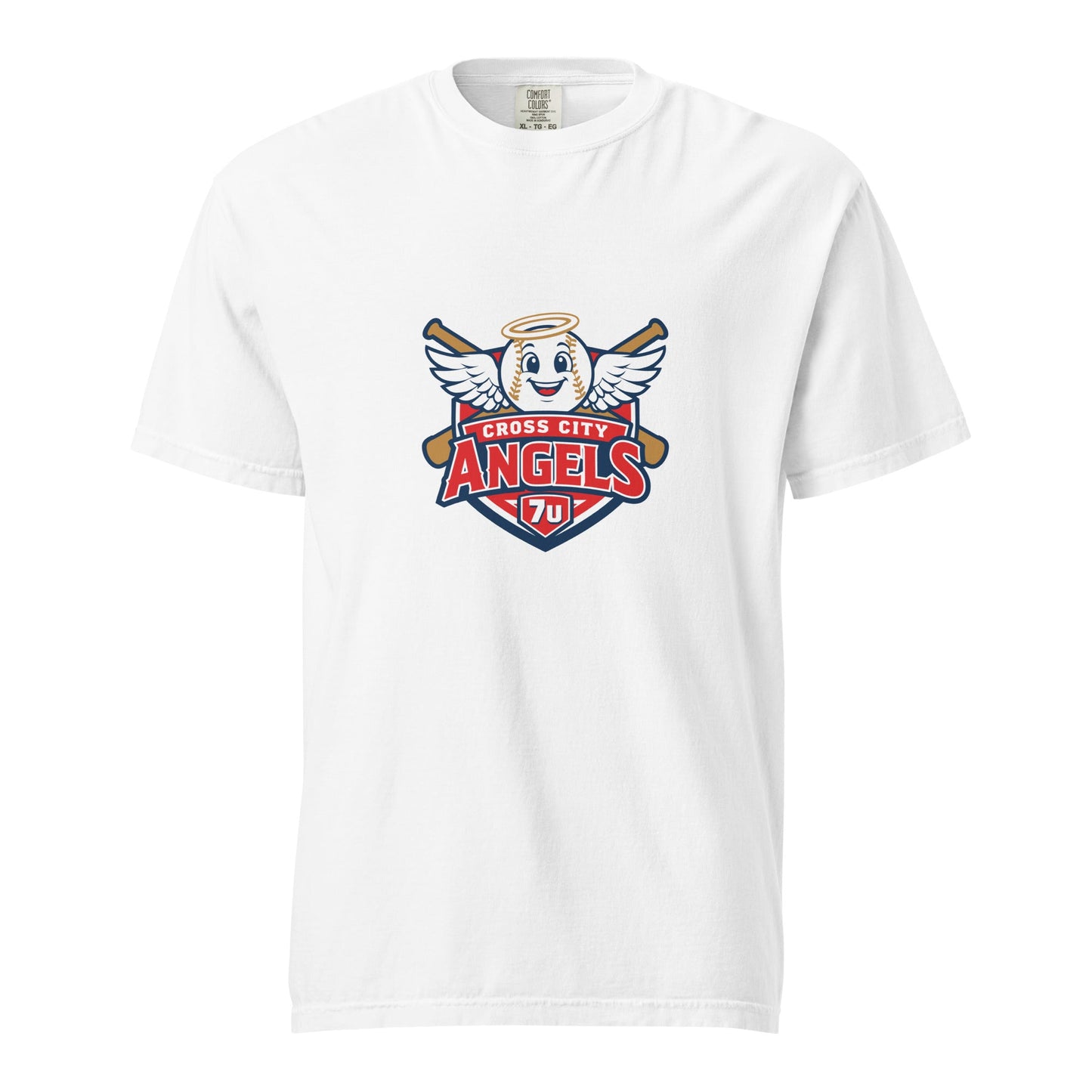 Signature | Comfort Colors T-Shirt | Cross City Angels | Shield Logo
