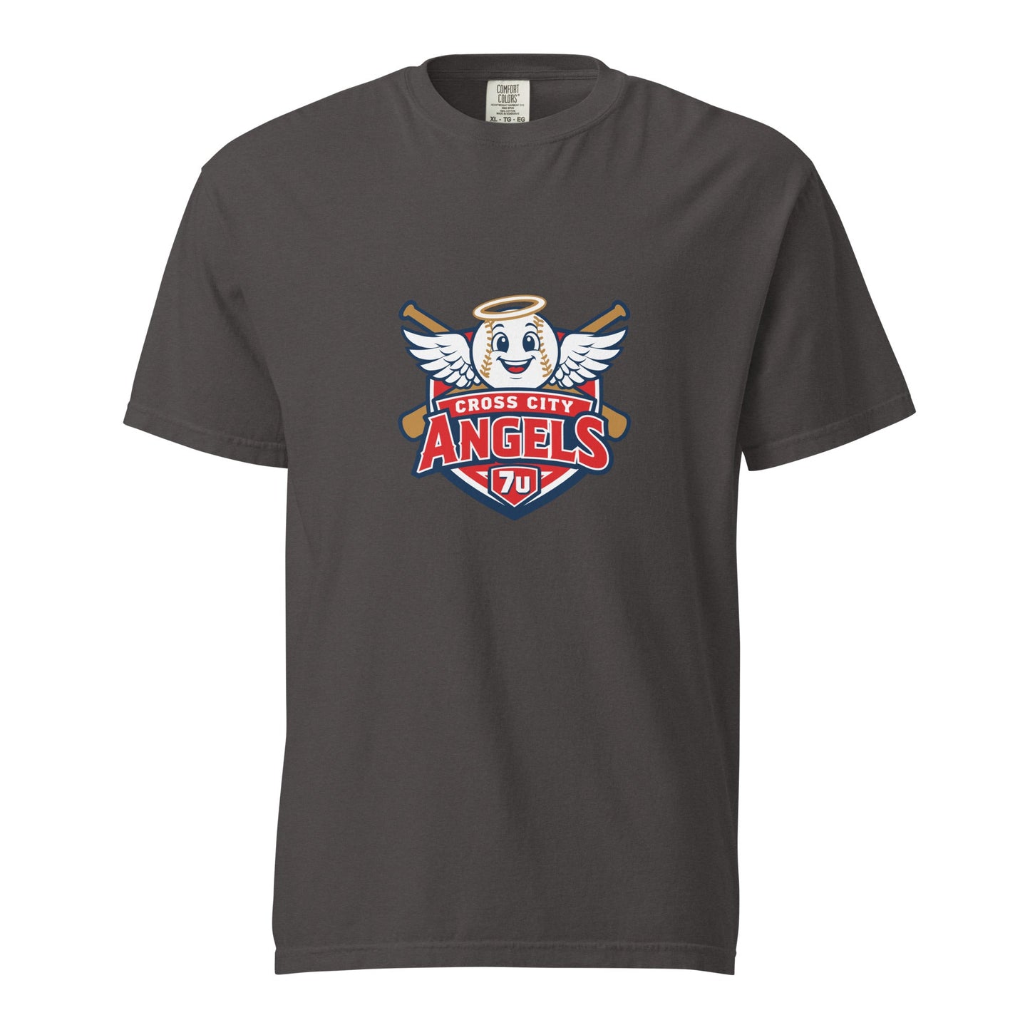 Signature | Comfort Colors T-Shirt | Cross City Angels | Shield Logo