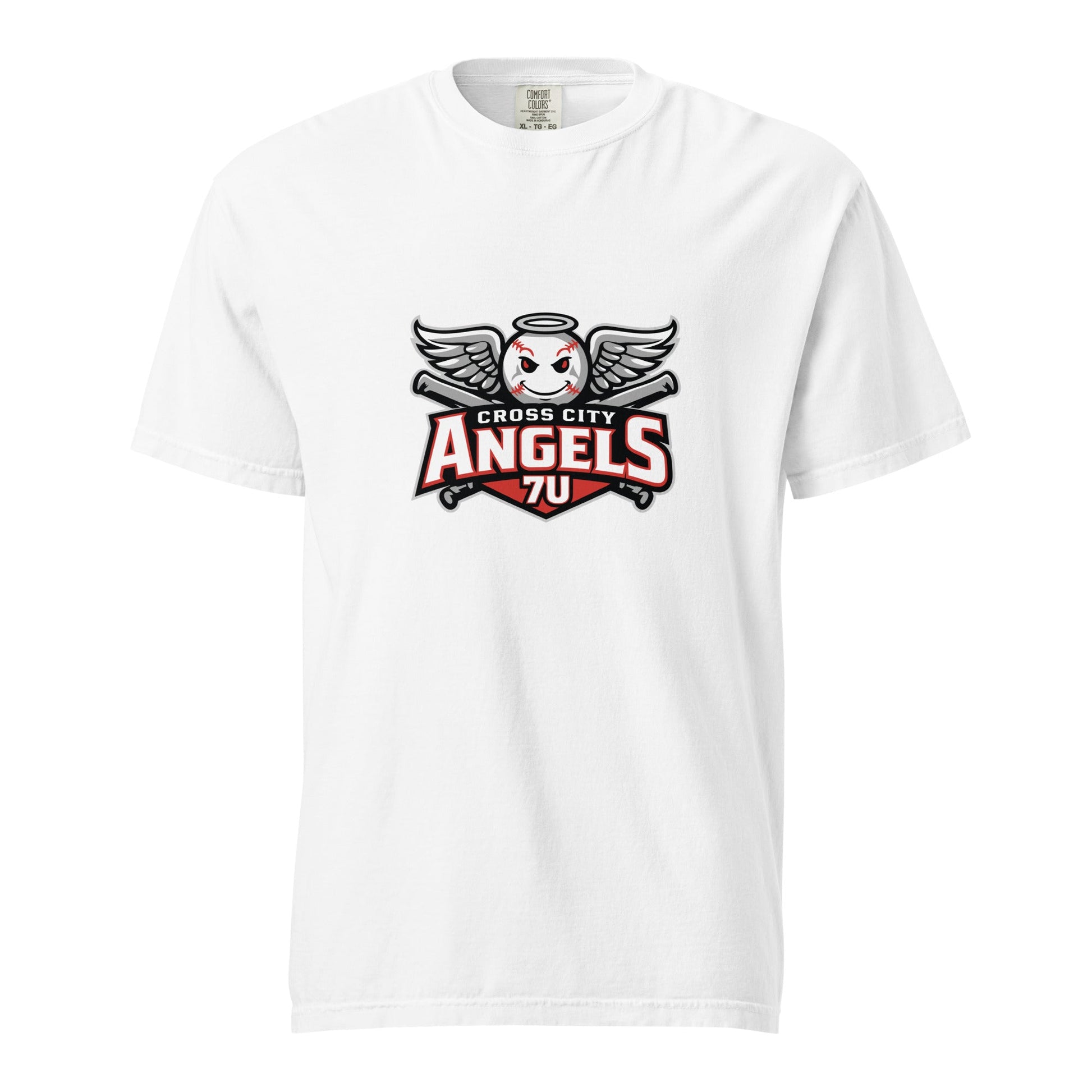 Signature | Comfort Colors T-Shirt | Cross City Angels | Winged Guardian Logo