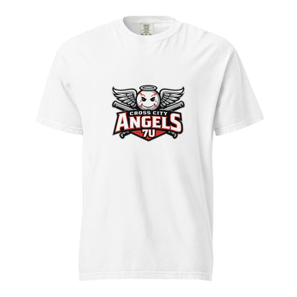 Signature | Comfort Colors T-Shirt | Cross City Angels | Winged Guardian Logo