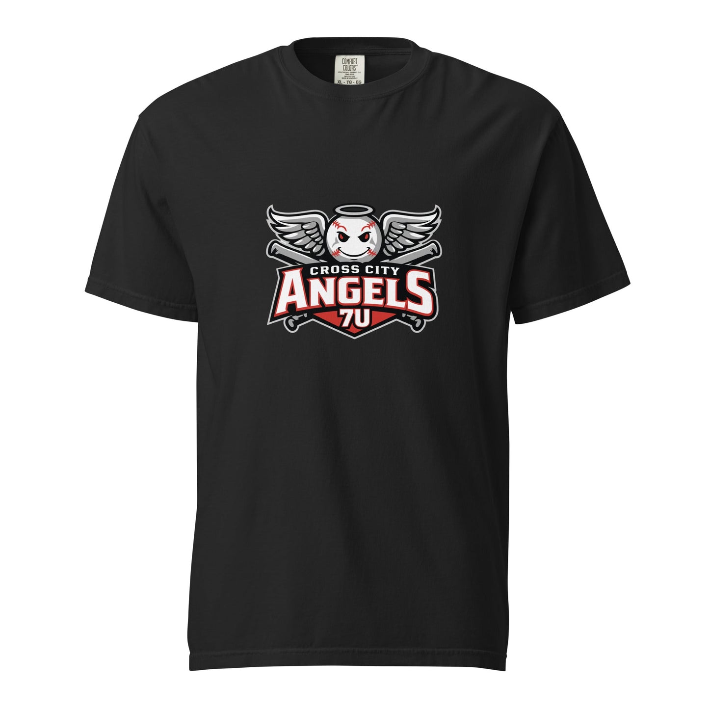 Signature | Comfort Colors T-Shirt | Cross City Angels | Winged Guardian Logo