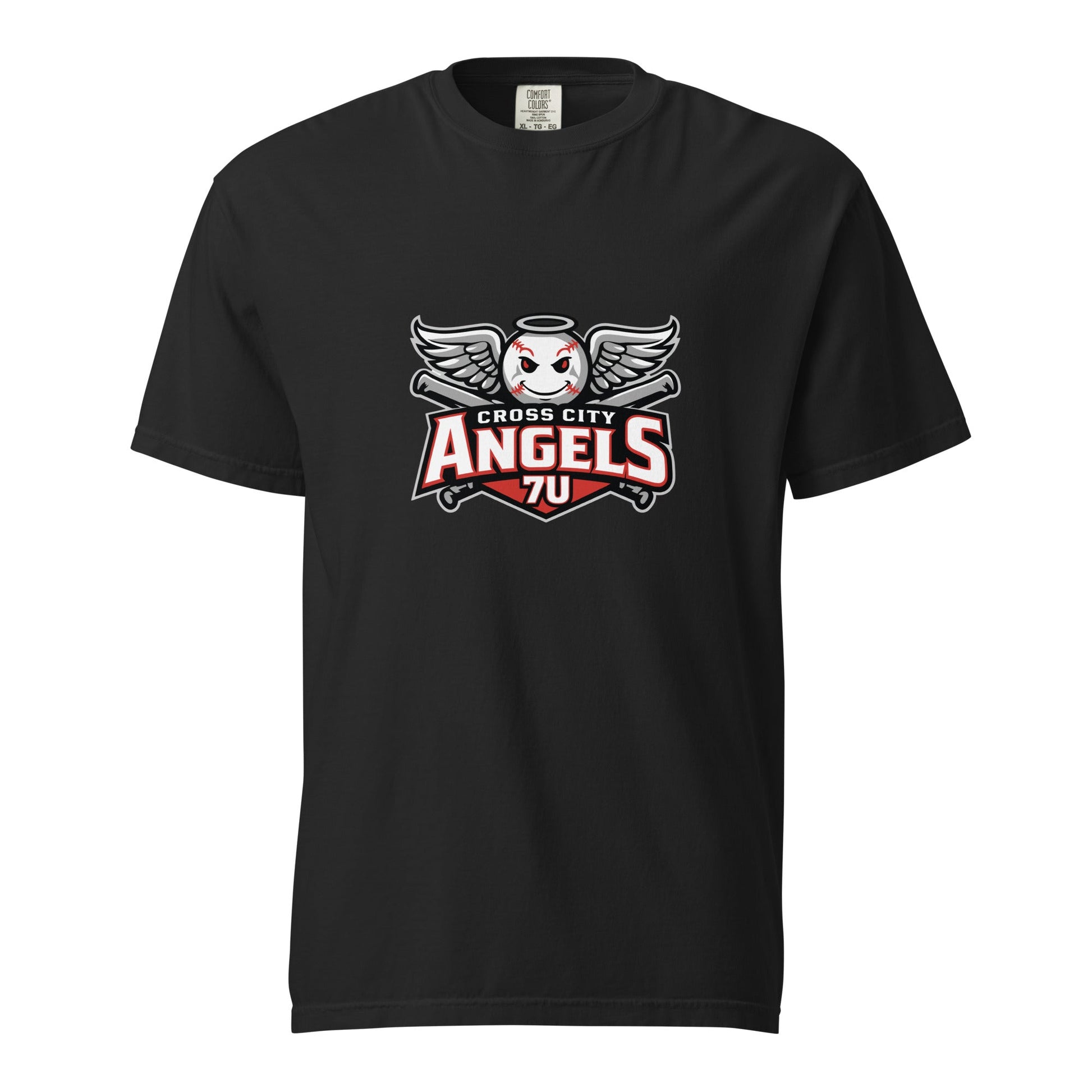 Signature | Comfort Colors T-Shirt | Cross City Angels | Winged Guardian Logo