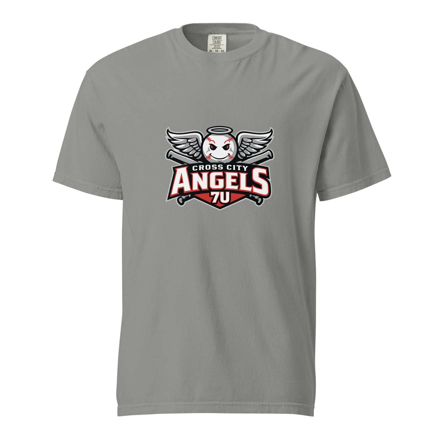 Signature | Comfort Colors T-Shirt | Cross City Angels | Winged Guardian Logo