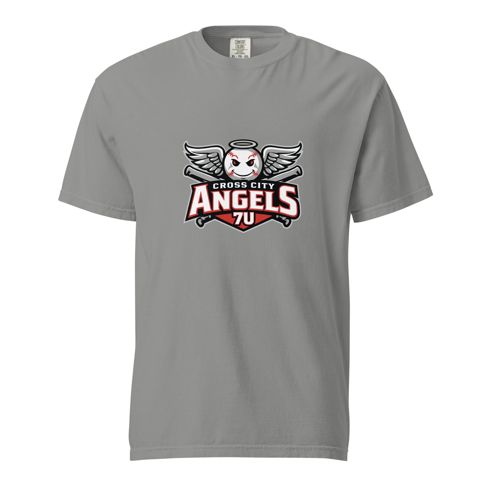 Signature | Comfort Colors T-Shirt | Cross City Angels | Winged Guardian Logo