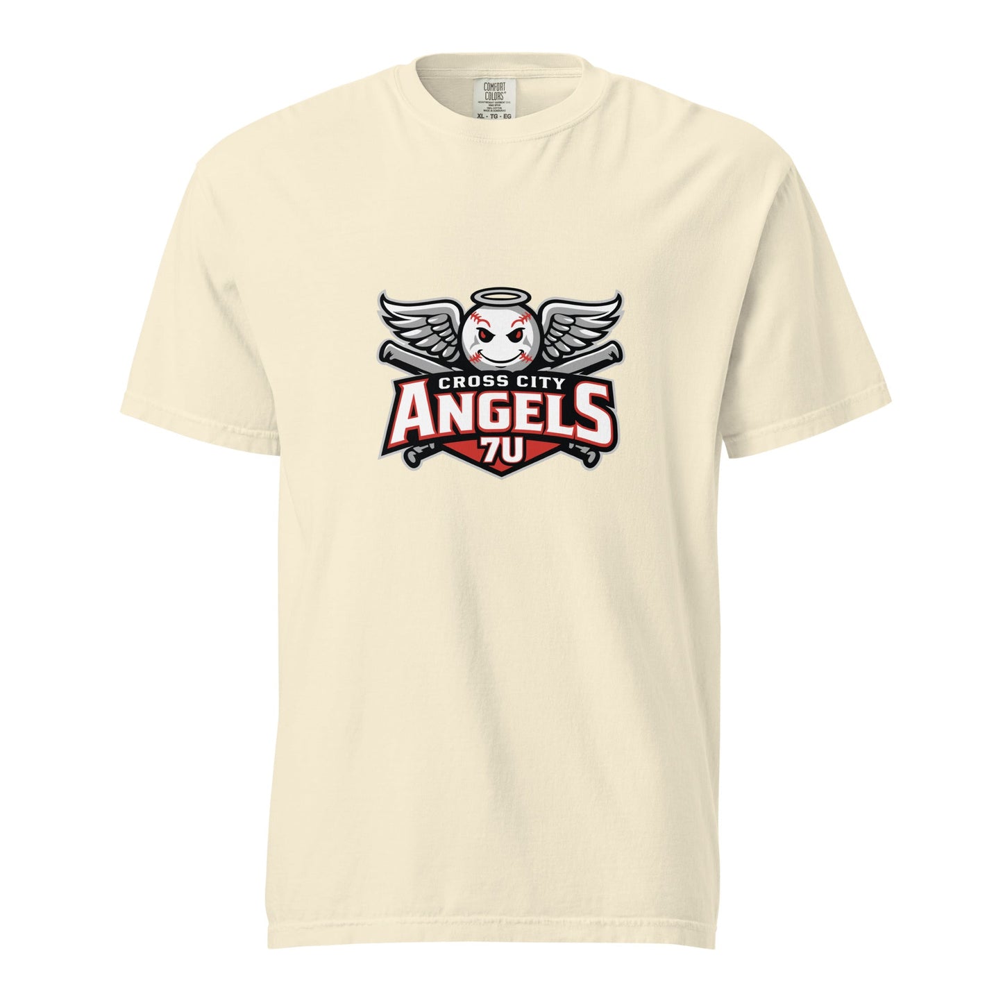 Signature | Comfort Colors T-Shirt | Cross City Angels | Winged Guardian Logo