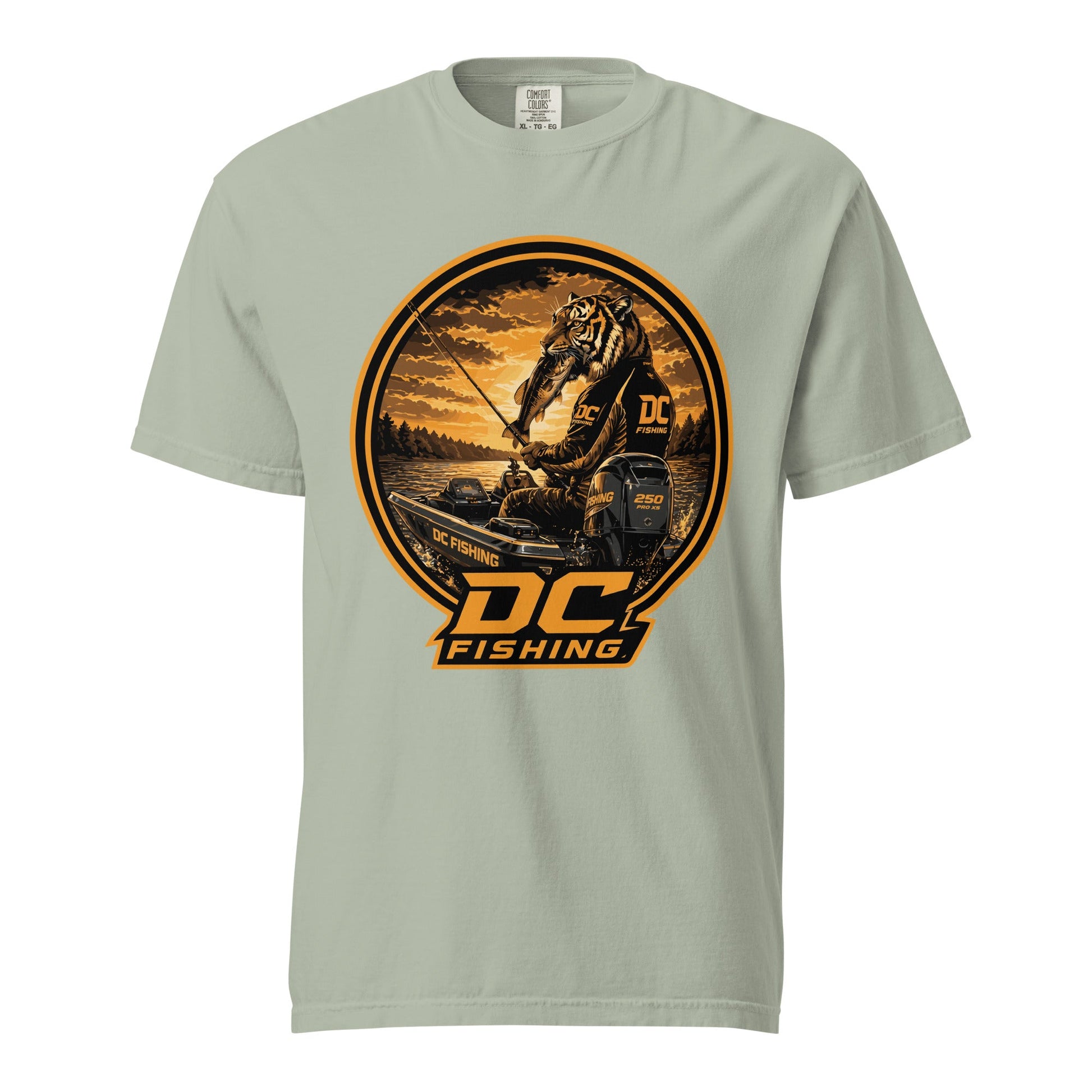 Signature | Comfort Colors T-Shirt | DeKalb Fishing Team | Badge Logo