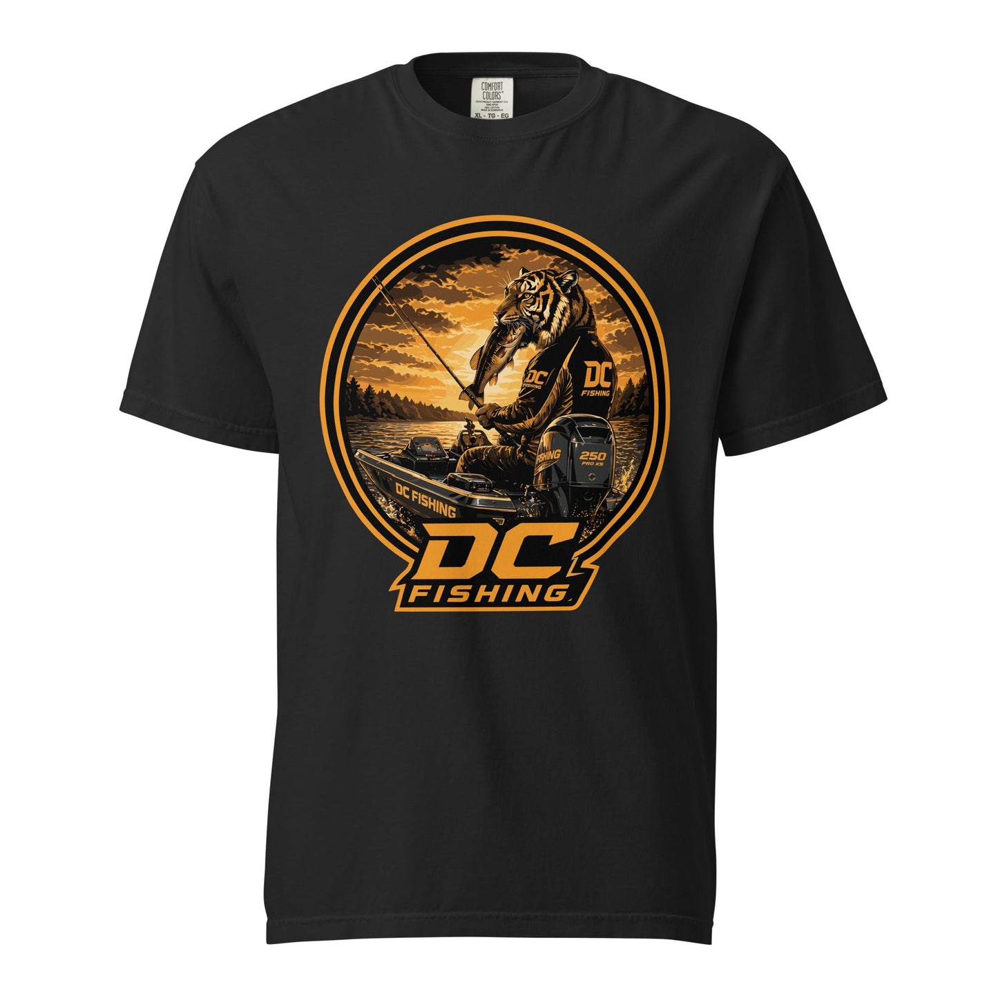 Signature | Comfort Colors T-Shirt | DeKalb Fishing Team | Badge Logo