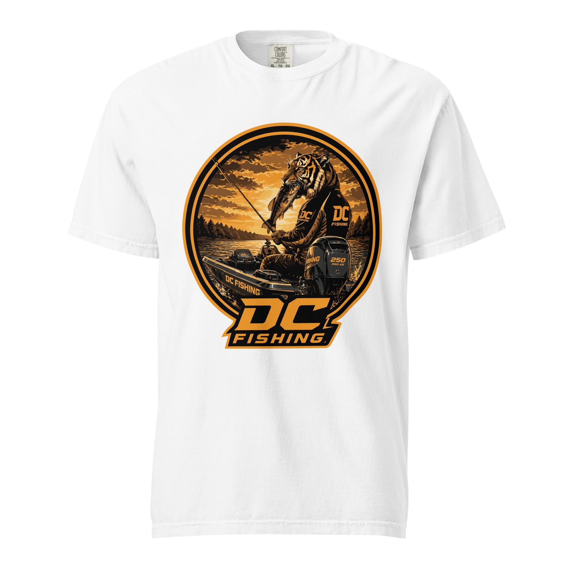 Signature | Comfort Colors T-Shirt | DeKalb Fishing Team | Badge Logo