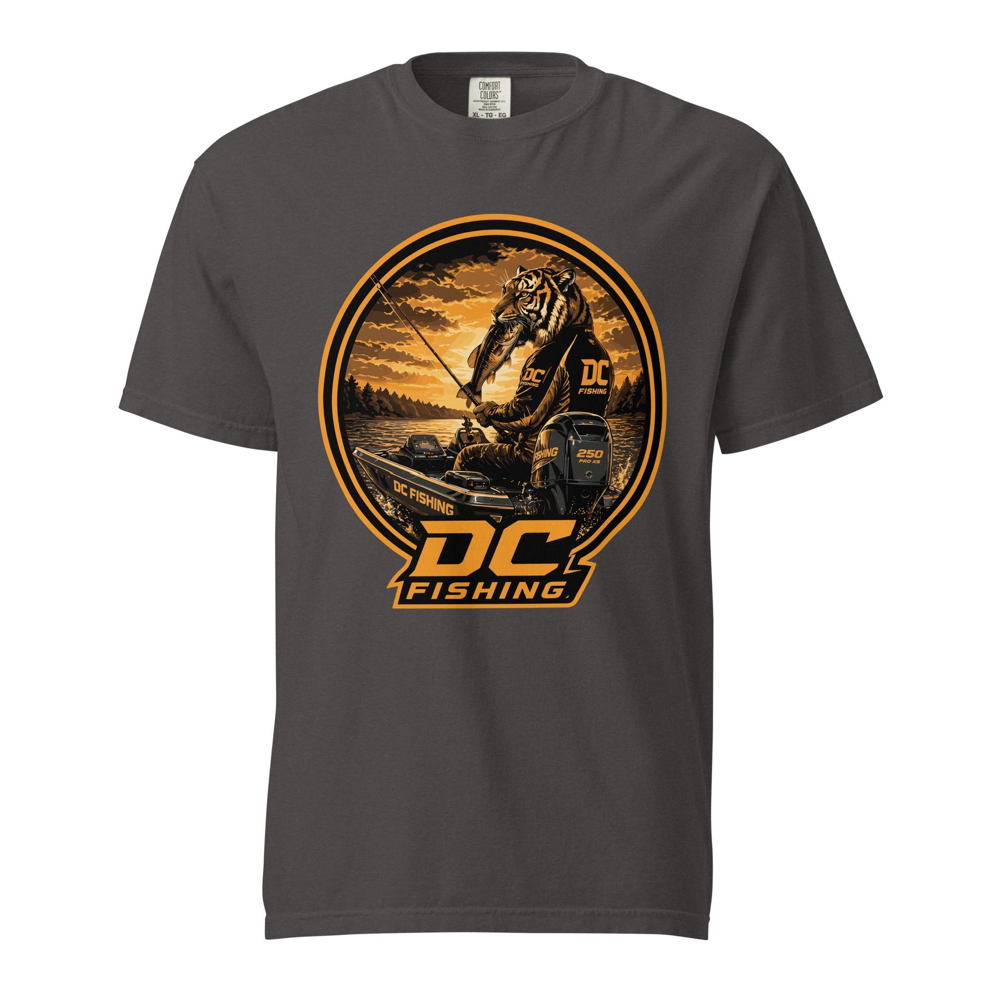 Signature | Comfort Colors T-Shirt | DeKalb Fishing Team | Badge Logo