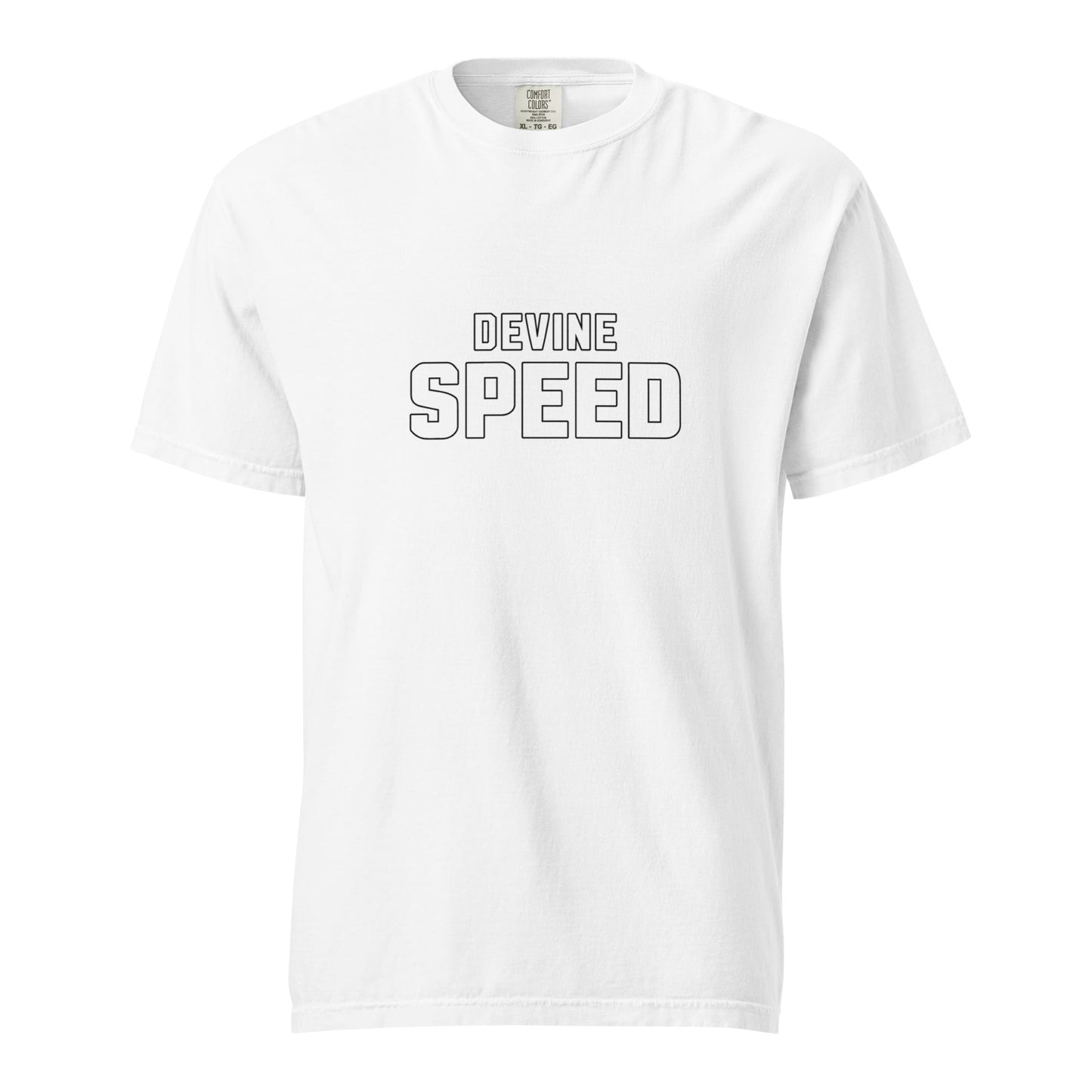 Signature | Comfort Colors T-Shirt | Devine Speed | Script Logo