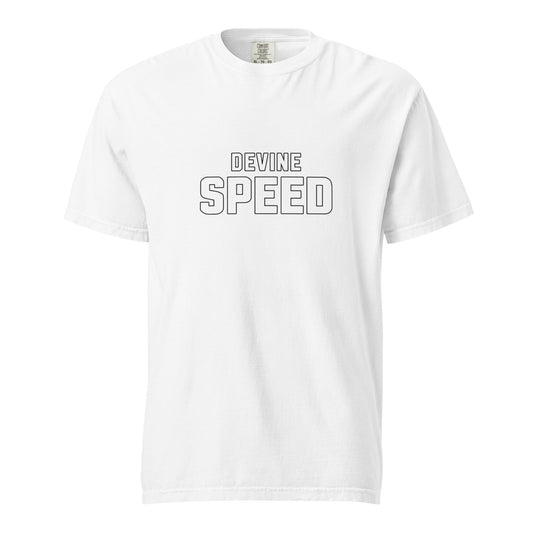 Signature | Comfort Colors T-Shirt | Devine Speed | Script Logo