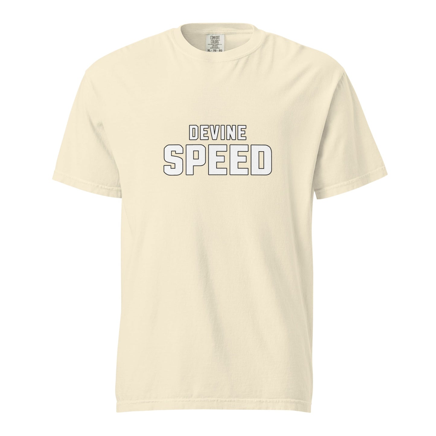 Signature | Comfort Colors T-Shirt | Devine Speed | Script Logo