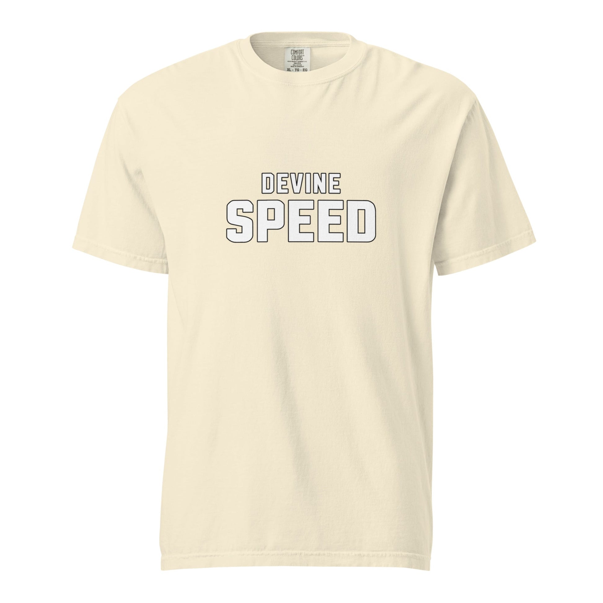 Signature | Comfort Colors T-Shirt | Devine Speed | Script Logo
