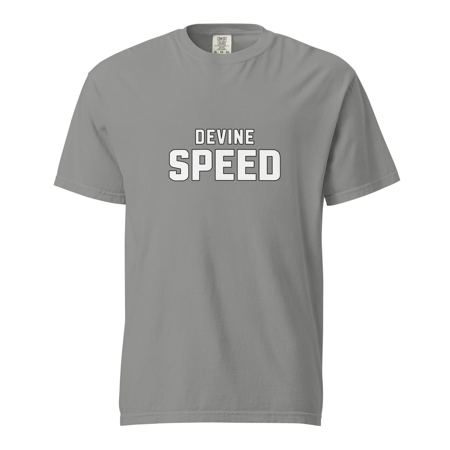 Signature | Comfort Colors T-Shirt | Devine Speed | Script Logo