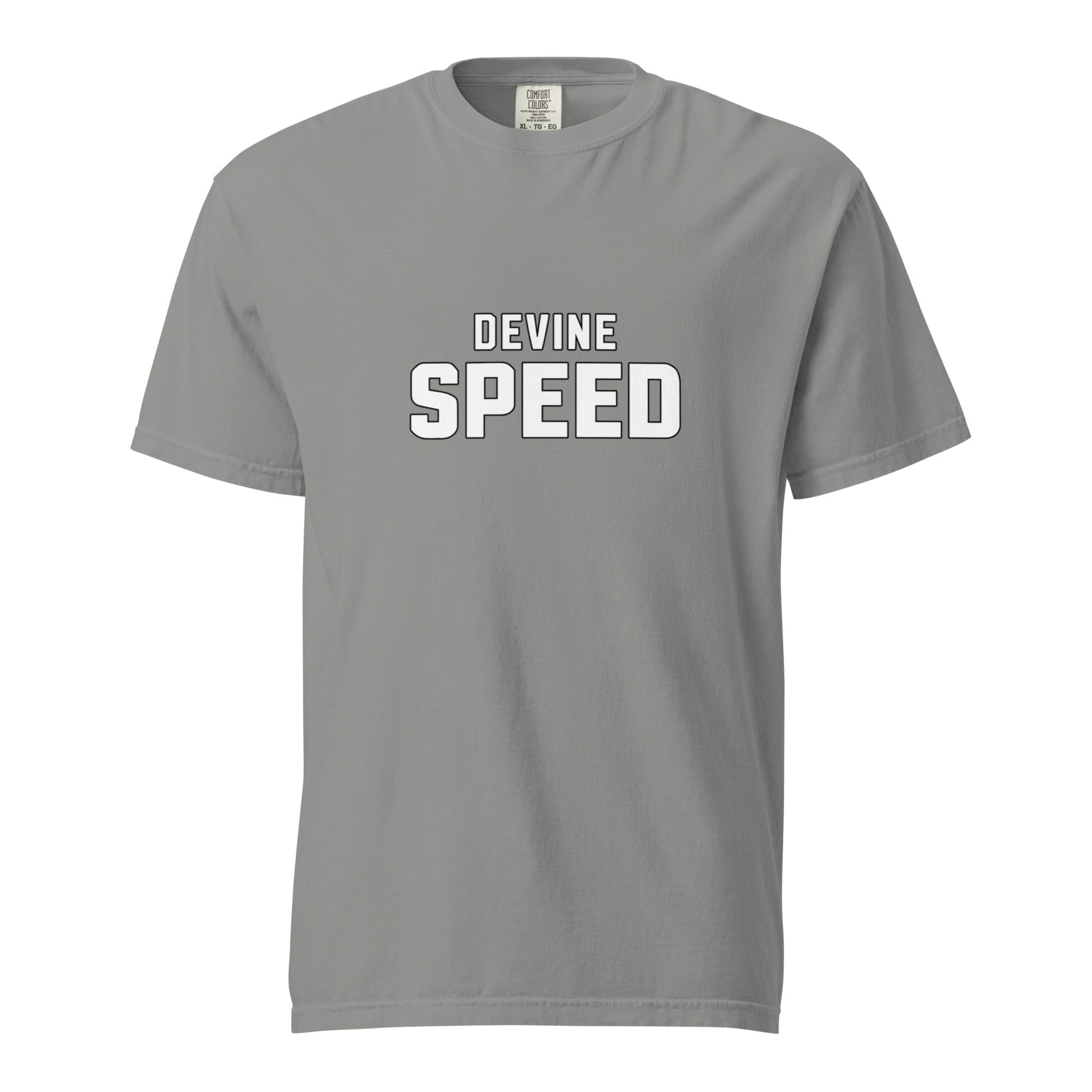 Signature | Comfort Colors T-Shirt | Devine Speed | Script Logo